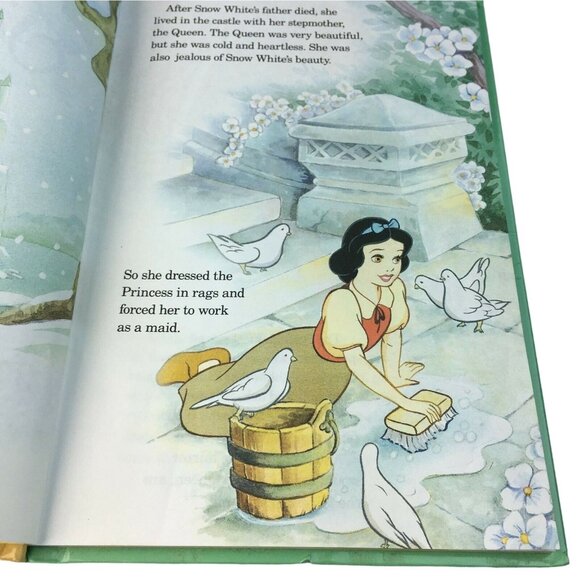 Snow White and the Seven Dwarfs Grolier 1994 Hardcover Book Disney Vintage u - Picture 7 of 12